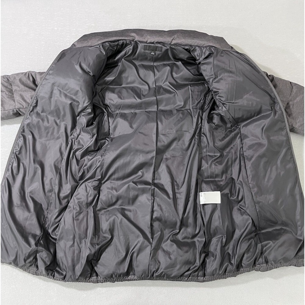 Uniqlo Down Jacket Women Small Grey Puffer Goose Down Feather Long Quilted Warm - Picture 11 of 11